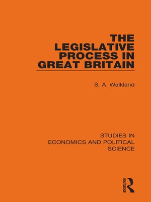 cover image of The Legislative Process in Great Britain